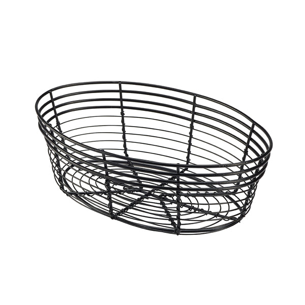 Wire Basket, Oval 25.5 x 16 x 8cm Pack of 6