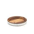Acacia Wood Zinc Banded Serving Board 17cm