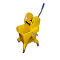 25Lt Yellow Kentucky Mop Bucket & Wringer (1)