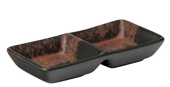 Utopia Oxy Divided Dish 4.5 x 2.25" (12 x 6cm)(Box of 6)