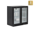 Blizzard Double Door Bar Bottle Cooler (202 Bottles) Hinged Door 3 Years Warranty 2-3 Days Delivery