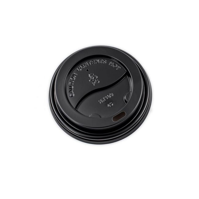 Sip Through PS Domed Lids (227ml/8oz) Black  1x1000