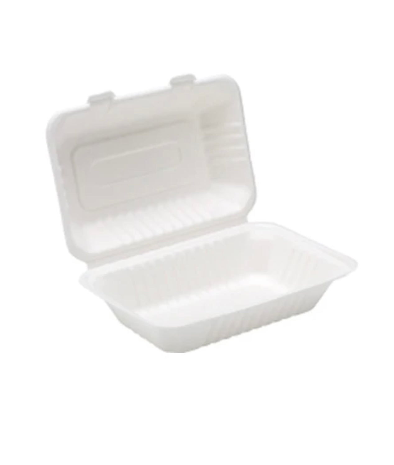 9" X 6"  Eco- Friendly Bagasse Lunch Box Box of 250
