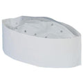 Paper Forage Hat Adjustable Size Plain White  Pack of 100
