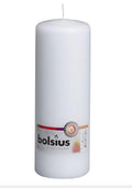 Traditional Pillar Candles 300/100 White Box of 4