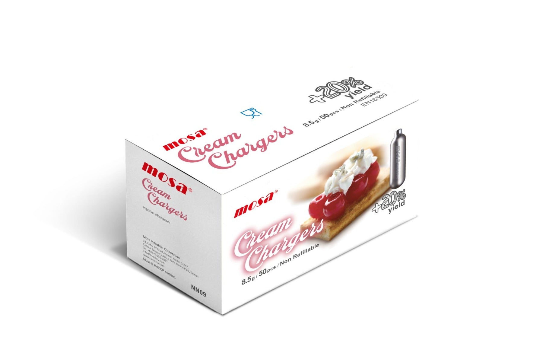 Mosa Cream Whipper Bulbs Pack of 50