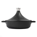 28cm/ 5L Black Non Stick MasterClass  Cast Aluminium Tagine with Self Basting and Cone Lid