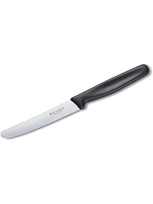 Victorinox Black Handle Serrated Tomato Knife 4.25