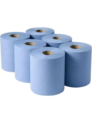 Dace Embossed Blue Centre Feed 70m  (400 sheets) Pack of 6