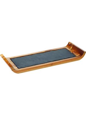 Utopia Reversible Acacia Board with Indents 16.25 x 6